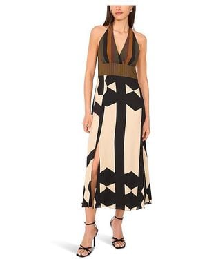 Vince Camuto V-Neck Barback Maxi Dress, Viscose - Black