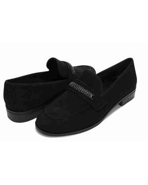 Vaneli Kiara ( Suede) Flat Shoes - Black