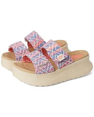 HEYDUDE Delray Slide Surf Baja Sandals//Multi - Black
