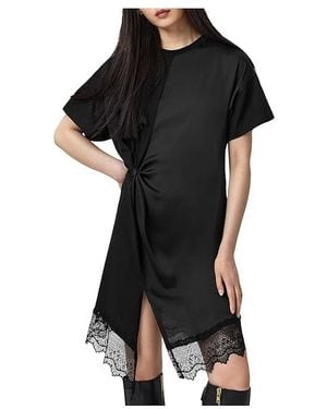 AllSaints Lana Lace Dress Dress Uk 6 (Us 2) Cotton - Black
