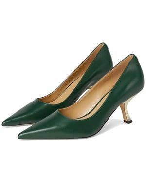 MICHAEL Michael Kors Luna Mid Pumps High Heels, Leather/Rubber - Green