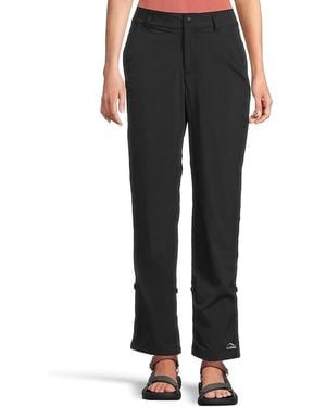 L.L. Bean Access Trail Straight Leg Pants Outerwear, Nylon/Spandex - Black