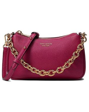 Kate Spade Jolie Pebbled Leather Small Convertible Crossbody in Black Lyst