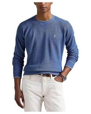 Polo Ralph Lauren Textured Cotton Sweater Clothing - Blue