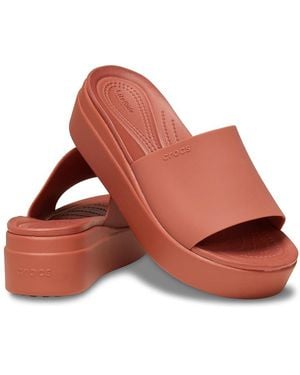 Crocs™ Brooklyn Slide Shoes, Rubber - Red