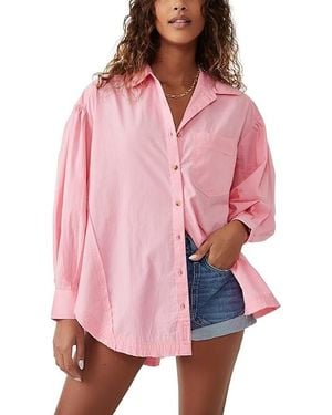 Free People Happy Hour Solid Clothing Md 8-10) Cotton - Pink