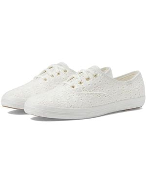 Keds Champion Canvas Lace Up Shoes 6 B - White