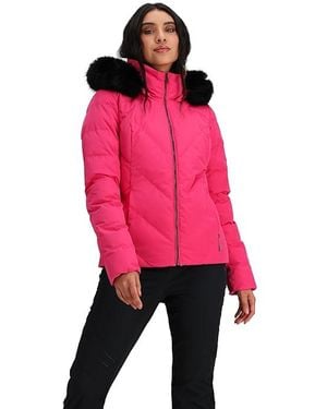 Obermeyer Bombshell Jacket Clothing, Fleece/Polyester - Red