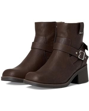 Dr. Scholls Janis Rugged Short Boots Boots, Leather - Brown