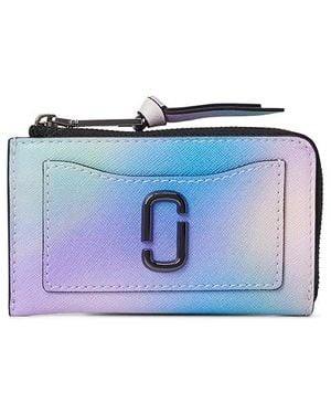 Marc Jacobs The Airbrush Utility Snapshot Top Zip Wallet Wallet Handbags, Leather/Polyurethane - Black