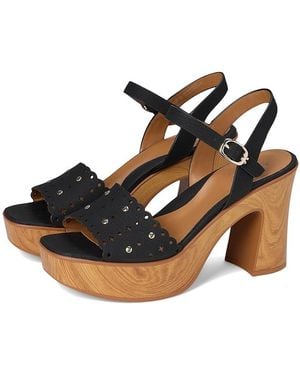 Naturalizer Kira Wedge Shoes 9 M (B) Suede/Synthetic - Black