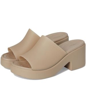 Crocs™ Brooklyn Slide Heel Shoes - Gray