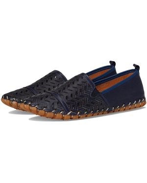 Spring Step Kapri Slippers, Leather - Blue