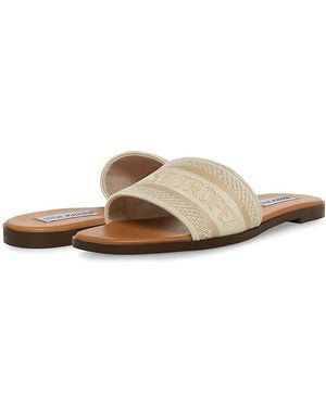Steve Madden Knox Sandal Shoes, Textile - Metallic