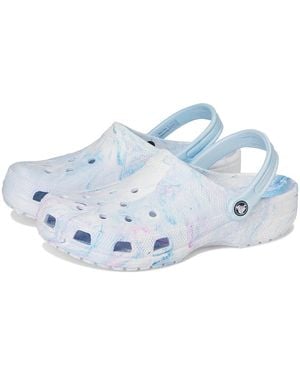 Crocs™ Classic Marbled Tie-Dye Clog Clog Shoes 13 - Blue