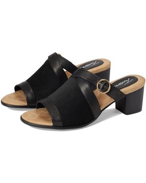 Trotters Mitzie Sandals 6 W (D) Leather - Black