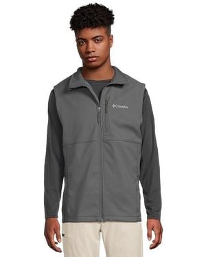 Columbia Ascender Ii Softshell Vest Jacket, Polyester - Black
