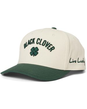 Black Clover Timeless 3 Adjustable Hat Baseball Caps Creme/ Hat/3D Embroidery, Cotton/Nylon/Spandex - Green