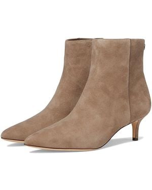 Ralph Lauren Mckay Suede Bootie Heel Boots 8.5 B - Brown