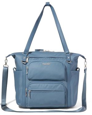 Baggallini Nolita Small Convertible Backpack Handbags, Nylon/Synthetic - Blue
