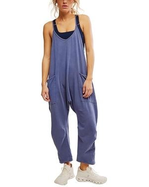 Fp Movement Hot Shot Onesie Jumpsuit & Rompers One Piece Lg 12) Cotton/Spandex - Blue