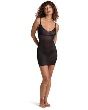 Commando Featherlight Control Full Slip Underwear, Elastane - Black