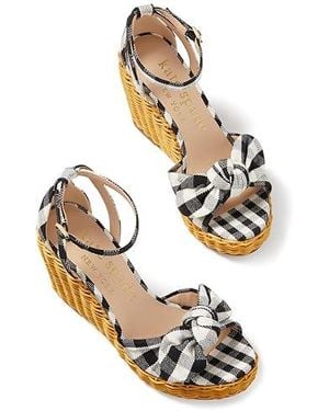 Kate Spade Tianna Wicker (/Cream) Sandals - Metallic