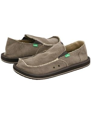 Sanuk Vagabond Sidewalk Surfer () Slip On Shoes - Brown