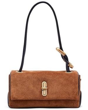 Marc Jacobs The Suede Mini Dual Shoulder Bag Handbags - Black