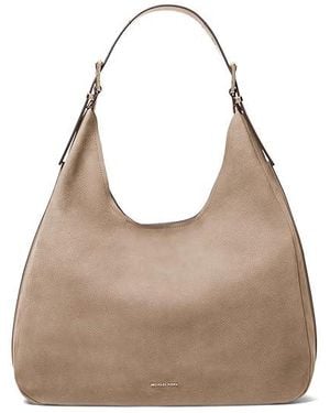 MICHAEL Michael Kors Nolita Large Hobo Shoulder Bag Handbags, Leather - Natural