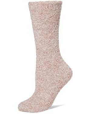 Barefoot Dreams Cozychic Heathered Socks Crew Cut Socks Shoes Sm-Md Shoe 5-10) Polyester/Spandex - Black
