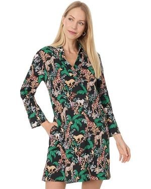Lilly Pulitzer Chessie Upf 50+ Dress Dress Dancing - Black