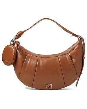 Cole Haan Quilted Hobo Bag (New Caramel) Handbags - Brown