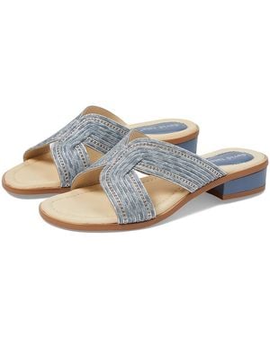 David Tate Thrill Sandals 11 M (B) Leather/Rubber/Textile - Blue