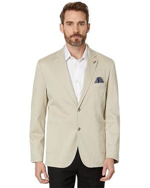 Johnston & Murphy Washed Cotton Blazer Clothing 1, Spandex/Polyester/Cotton - White