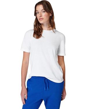 Sweaty Betty Essential Crew Neck T-Shirt Clothing, Cotton/Viscose - White