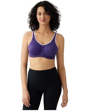 Wacoal Sport Underwire Bra 855170 Bra, Mesh/Nylon/Spandex - Black