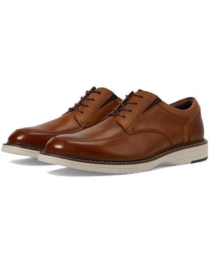 Nunn Bush Griff Moccasin Toe Oxford Lightweight And Comfortable For All Occasions Leather Lace Up (Cognac) Lace-Up Boots - Brown