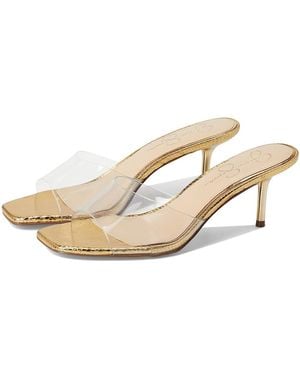 Jessica Simpson Celisha Lucite High Heel Sandals Sandals, Synthetic - Black