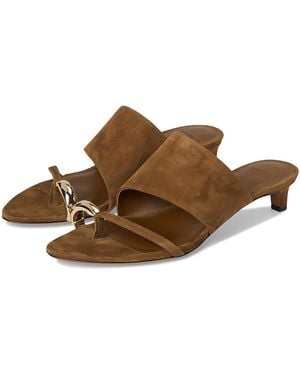 Vince Suzie Slide Sandals Sandals, Leather - Brown