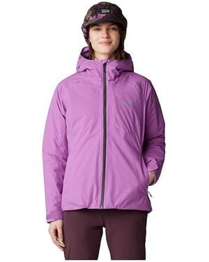 Mountain Hardwear Stretch Ozonictm Insulated Jacket Clothing, Mesh/Polyester - Purple