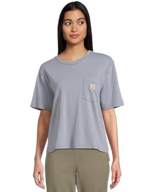 Carhartt Tencel Fiber Series Loose Fit Short-Sleeve Pocket T-Shirt Sweater, Cotton/Lyocell/Tencel - Black