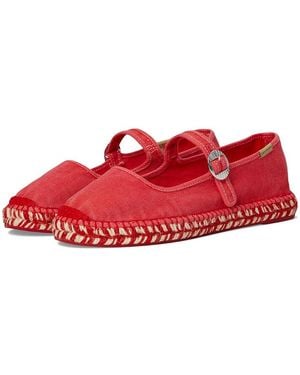 Free People Oasis Mary Jane Espadrill Trend Shoes - Red