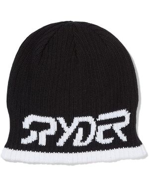 Spyder Logo Hat Caps, Polyester - Black