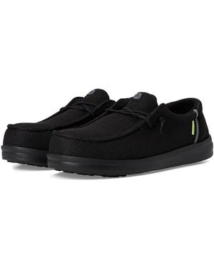 HEYDUDE Wendy Work Ct Shoes/ Synthetic - Black