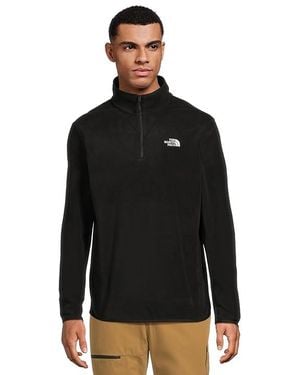 The North Face Glacier Fleece 1/4 Zip Jacket Jacket, Polyester - Black
