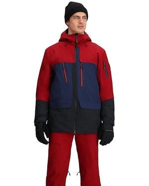 Obermeyer Cirque Jacket Clothing, Fleece/Mesh/Polyester - Red