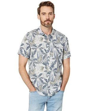 RVCA Anytime Short Sleeve Woven (Metal) Clothing - Black