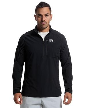 Mountain Hardwear Sunshieldtm 1/2 Zip Clothing, Elastane/Nylon - Black
