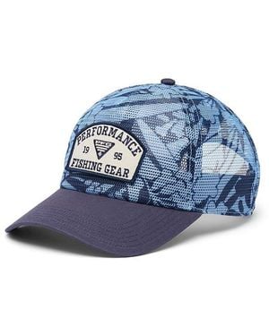 Columbia Pfg Tie Downtm Mesh Snapback Caps Nocturnal Tropictones/Nocturnal (6 1/2-7 1/2) Mesh/Polyester - Blue